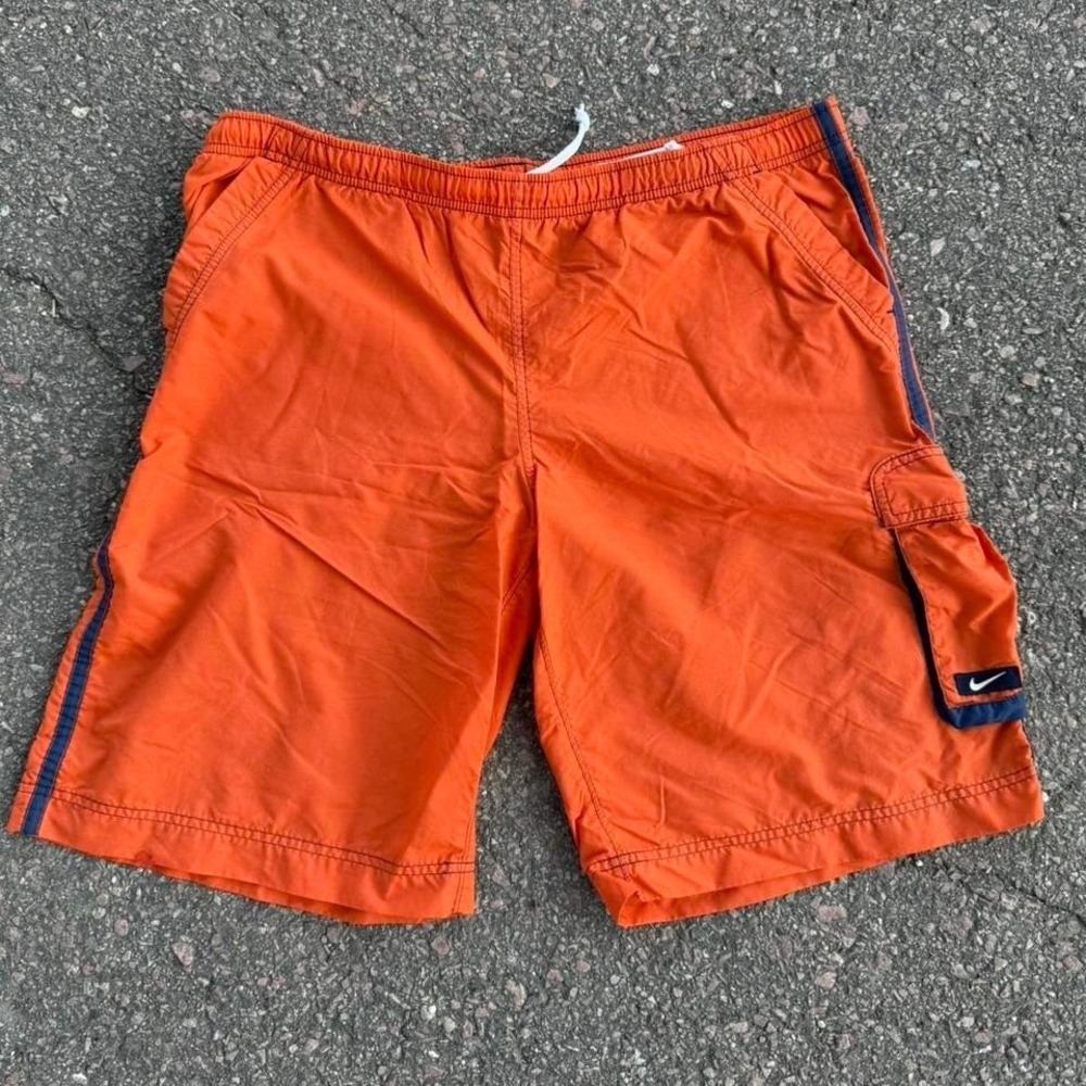 Vintage Nike orange and blue shorts Size L‎